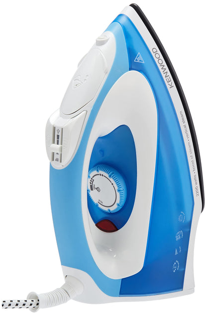 Kenwood Steam Iron 2100W With Ceramic Soleplate, Anti-Drip, Self Clean, Continuous Steam, Burst, Spray Function Stp50.000Wo White/Orange