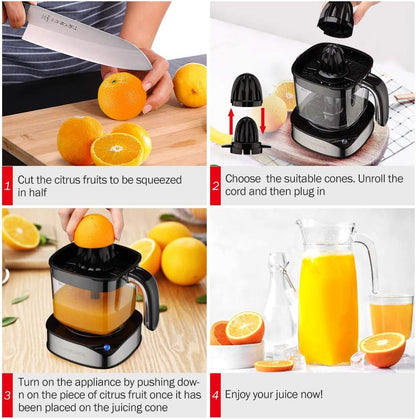 Electric Citrus Juicer 1.2L Large Volume, Orange Juicer with Powerful Motor and LED Working Lamp, Electric Lemon Squeezer for Orange Lemon Lime Grapefruit by LUUKMONDE