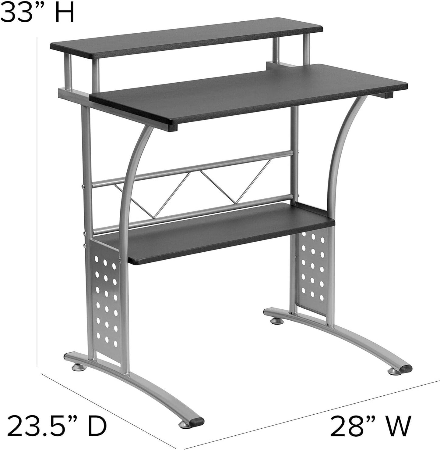 Flash Furniture Clifton Black Computer Desk