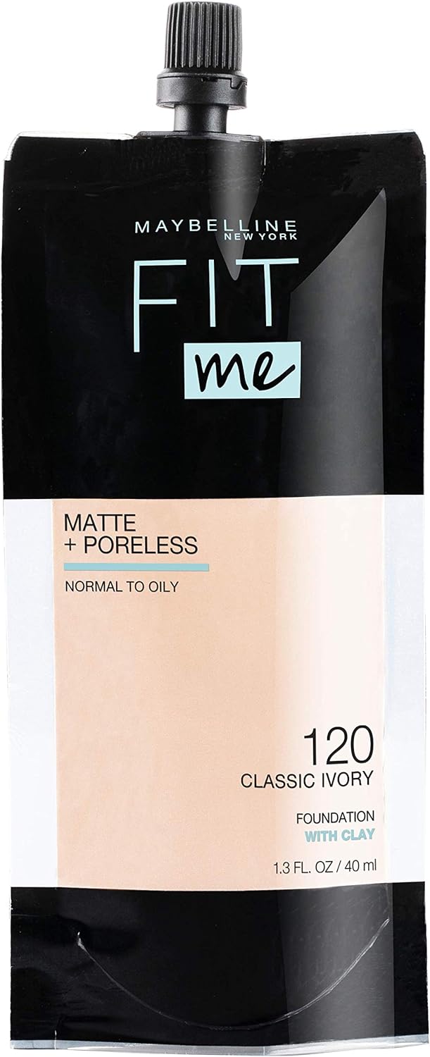 Maybelline Fit Me Matte + Poreless Liquid Oil-Free Foundation Makeup, Soft Tan, 1 Count (Packaging May Vary)