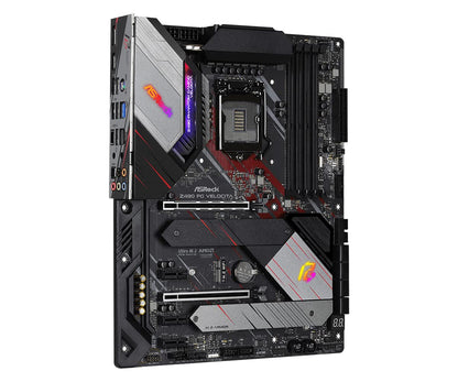 ASRock Z490 Phantom Gaming Velocita Supports 10 th Gen and future generation Intel Core TM Processors motherboard Socket 1200, black