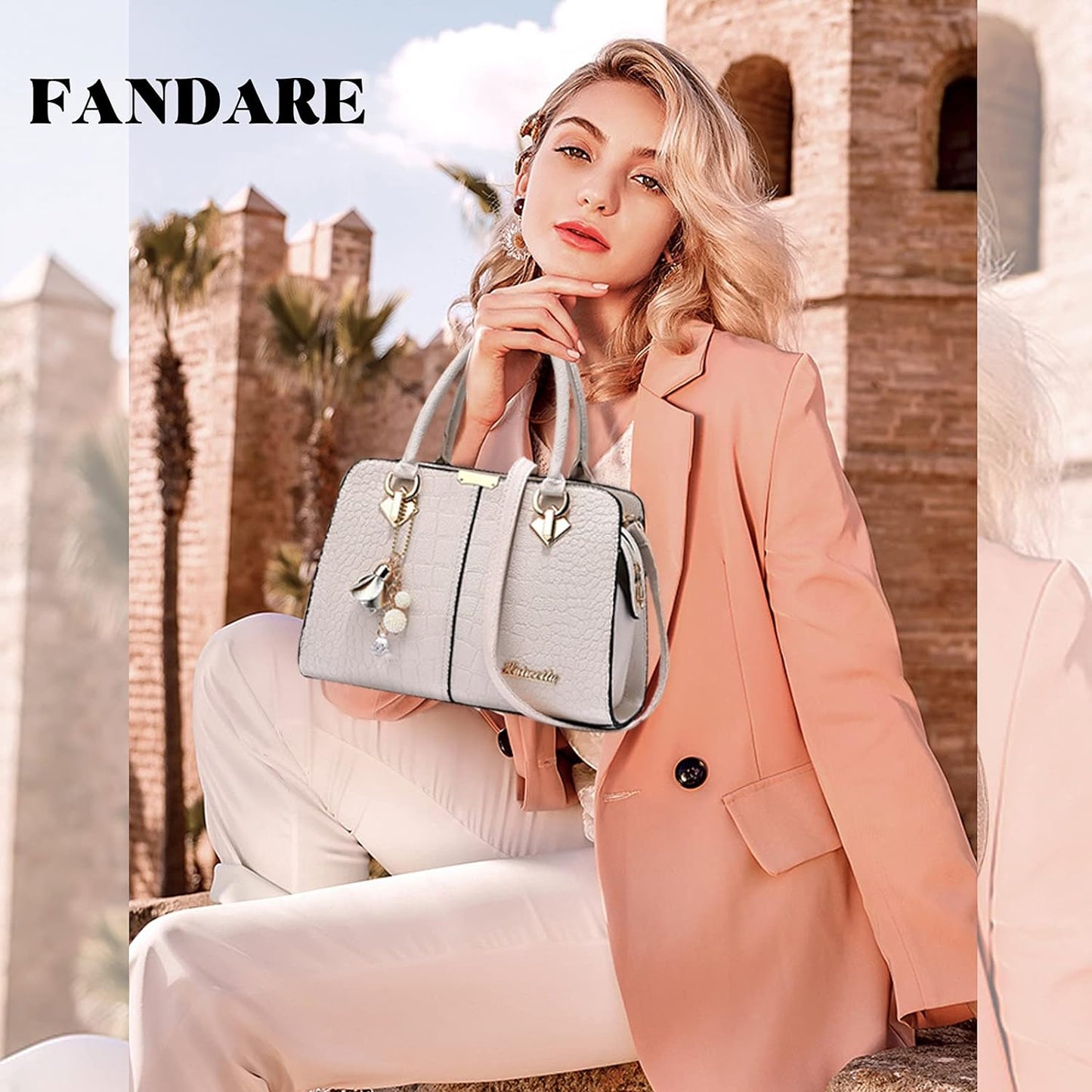 FANDARE Ladies Top-handle Bags Handbags for women Shoulder Crossbody bag