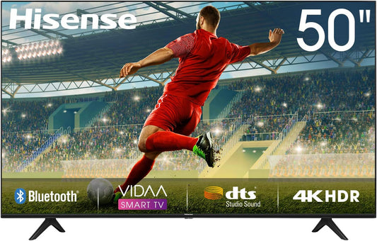 Hisense 50 Inch TV 4K UHD Smart With Dolby Vision YouTube, Netflix, Bluetooth & Wi-Fi Color Black Model - 50A62GS.