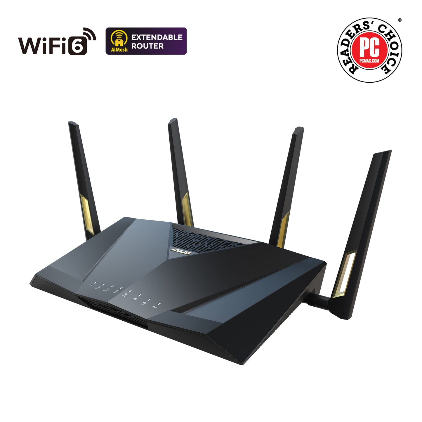 ASUS RT-AX86U (AX5700) WiFi 6 Gaming Router- Dual Band Gigabit Wireless Internet Router, NVIDIA GeForce NOW, 2.5G Port, Gaming & Streaming, AiMesh Compatible, 4G 5G Router Replacement