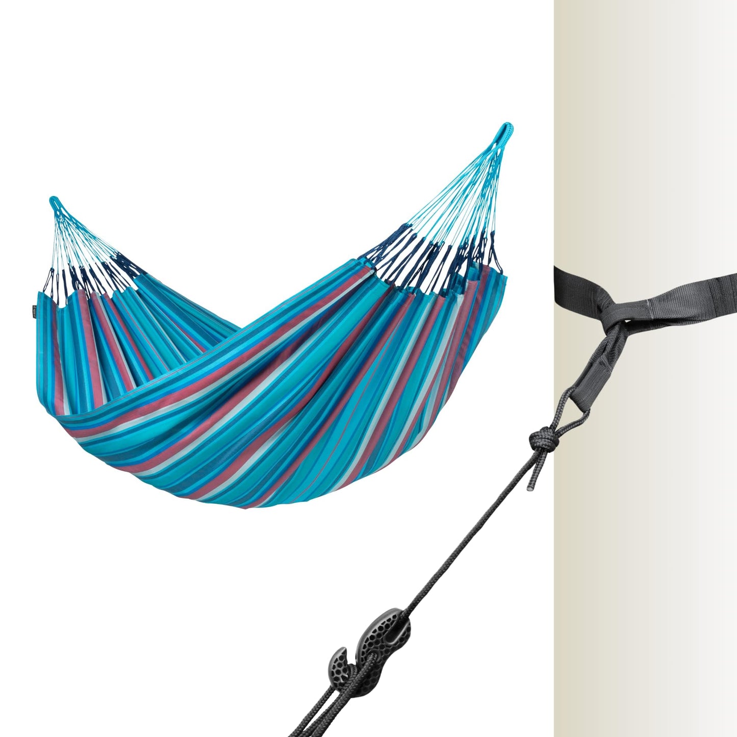 LA SIESTA Brisa classic swing hammock, double (160 cm width), hanging bed suitable for outdoor