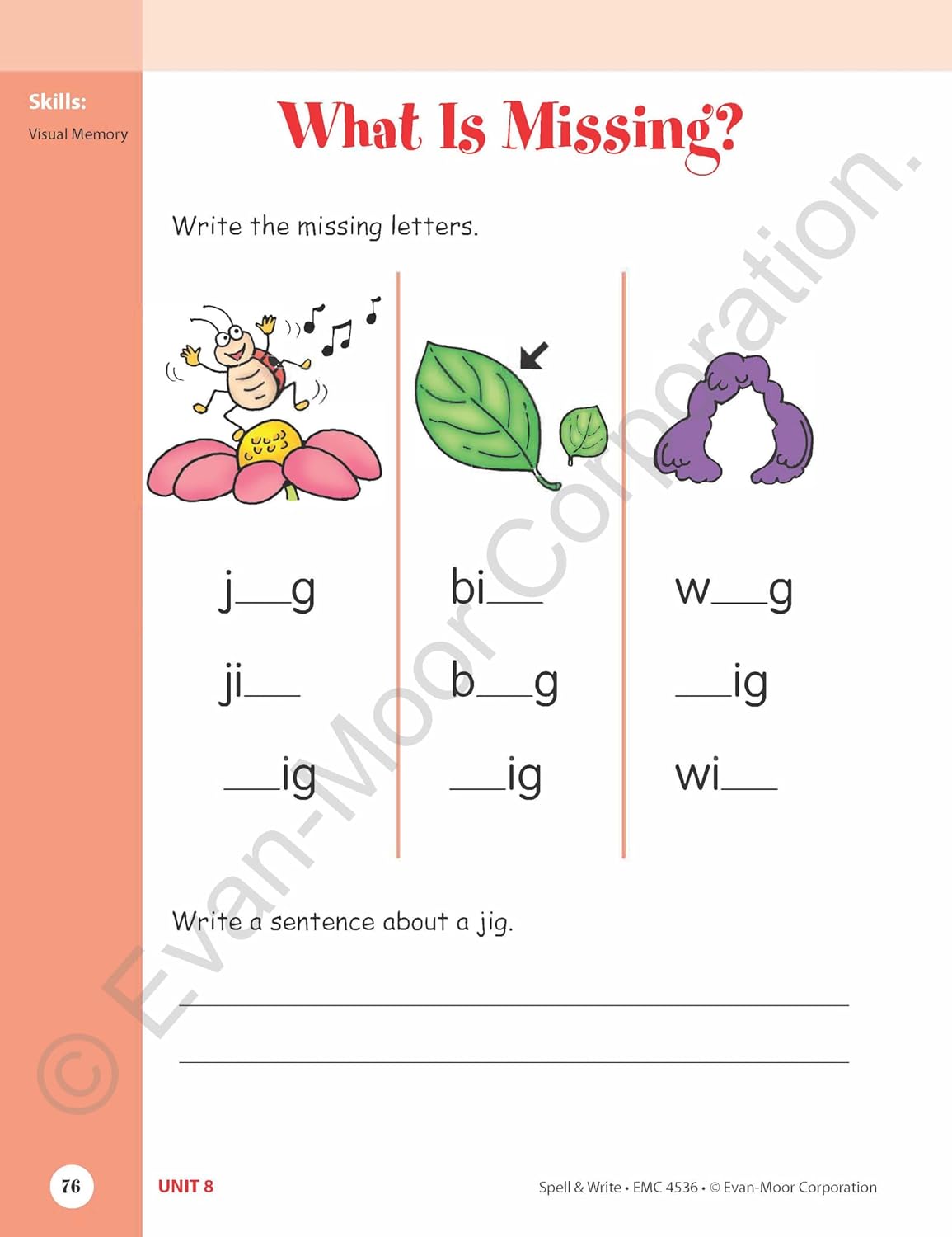 Skill Sharpeners: Spell & Write, Kindergarten Work