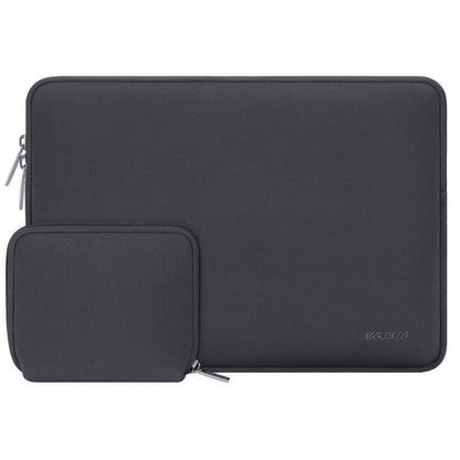 MOSISO Laptop Sleeve Compatible with MacBook Air/Pro, 13-13.3 inch Notebook, Compatible with MacBook Pro 14 inch M3 M2 M1 Chip Pro Max 2024-2021, Neoprene Bag with Small Case, Black