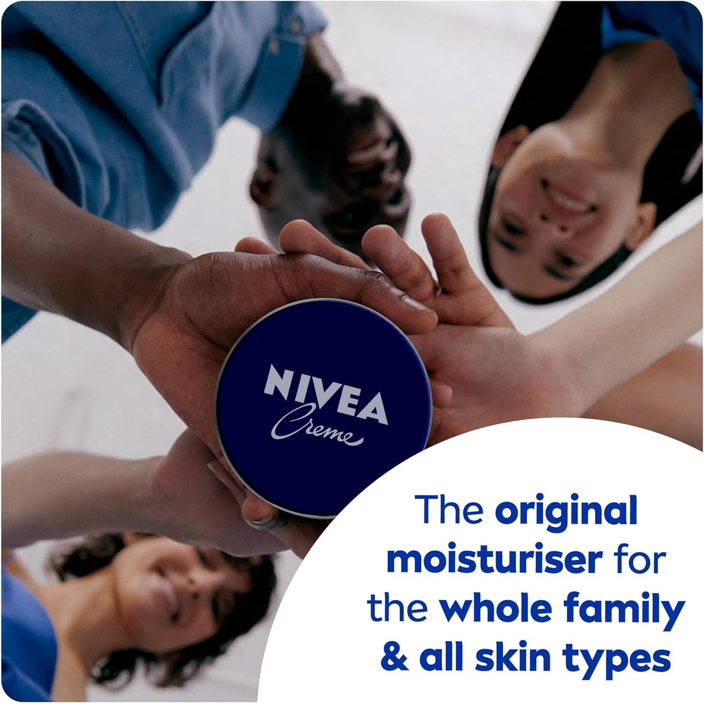 NIVEA Moisturising Cream, Universal All Pourpose Moisturizer for Face Body Hands, Tin 400ml