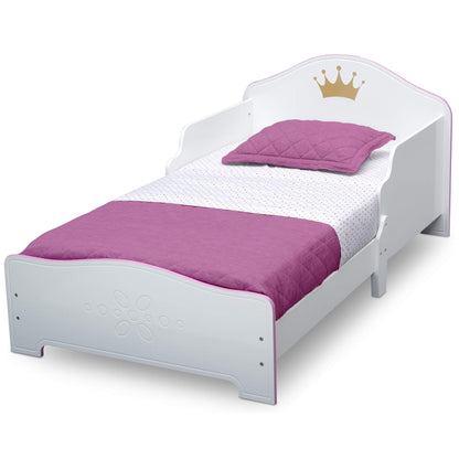 Delta Children Princess Crown Wood Toddler Bed, Whitepink, Piece Of 1