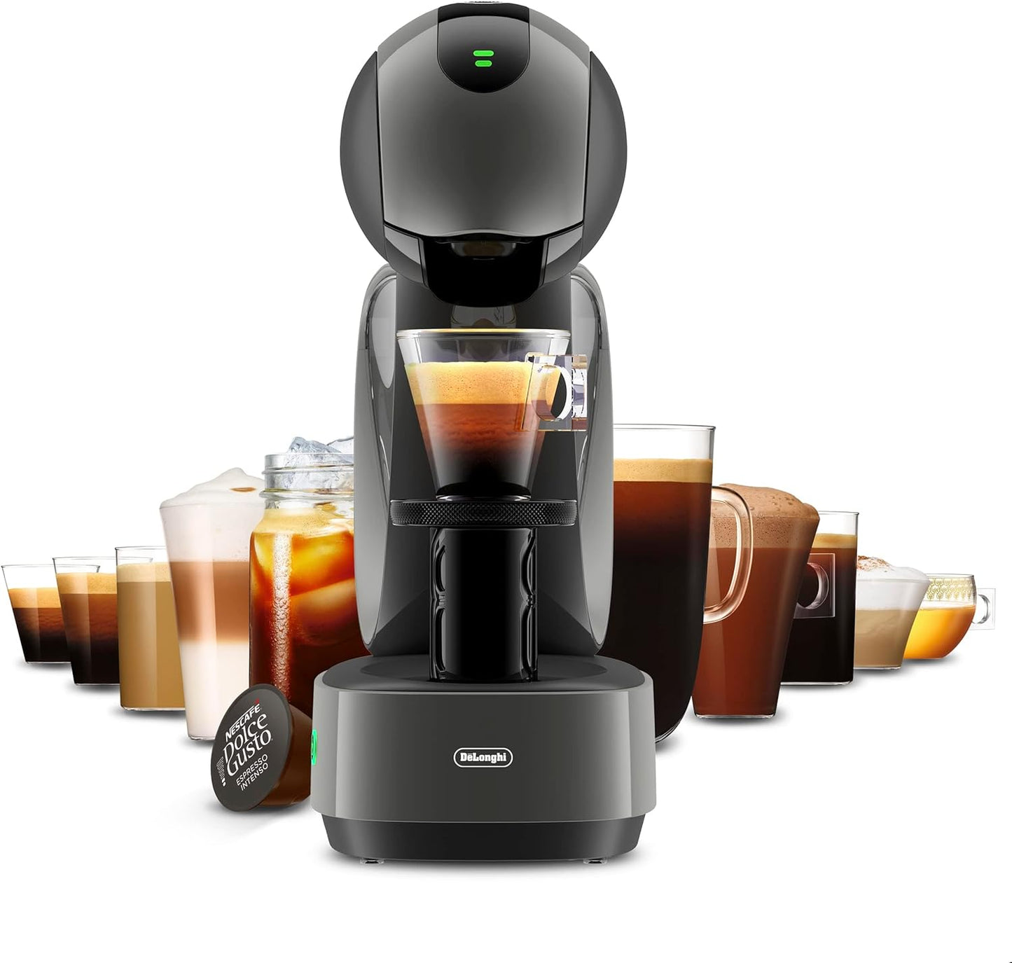 Nescafe Dolce Gusto by De'Longhi INFINISSIMA Touch Automatic Capsule Coffee Machine with Compact & Powerful up to 15 Bar Pressure, Cappuccino, Tea, Hot Chocolate & Espresso Coffee Maker EDG268.W White