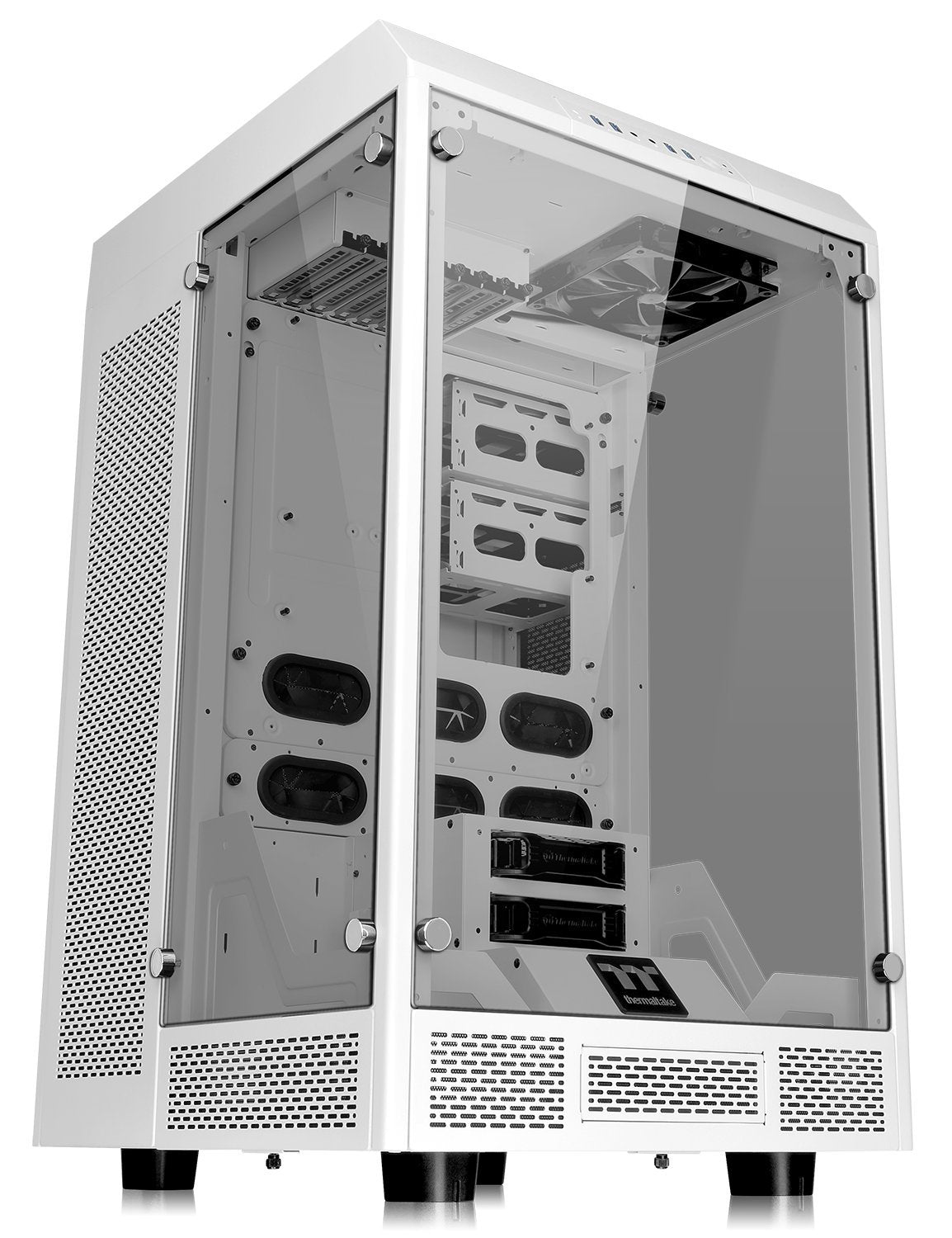 Thermaltake Tower 100 Black Edition Tempered Glass Type-C (Usb 3.1 Gen 2) Mini Tower Computer Chassis Supports Mini-Itx Ca-1R3-00S1Wn-00