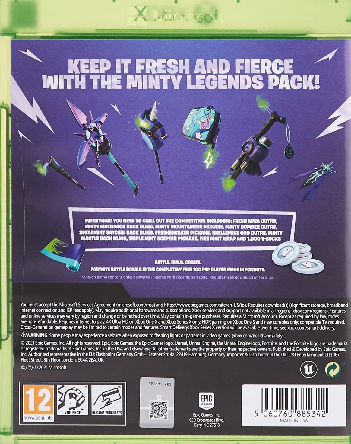 U&I Games Xbsx Fortnite Minty Legends Pack Pegi (Xbox One)