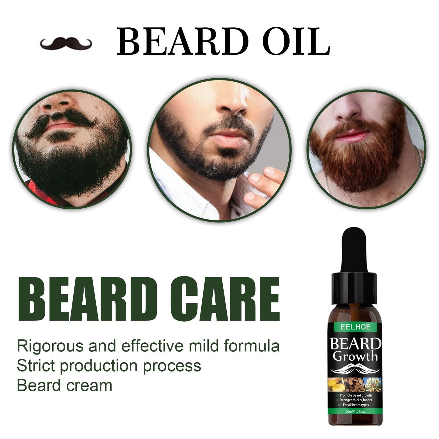 Beard Oil Conditioner for Men - Natural Organic Formula with Tea Tree, Argan and Jojoba Oils with Citrus Scent - Softens, Smooths, and Strengthens Beard Growth