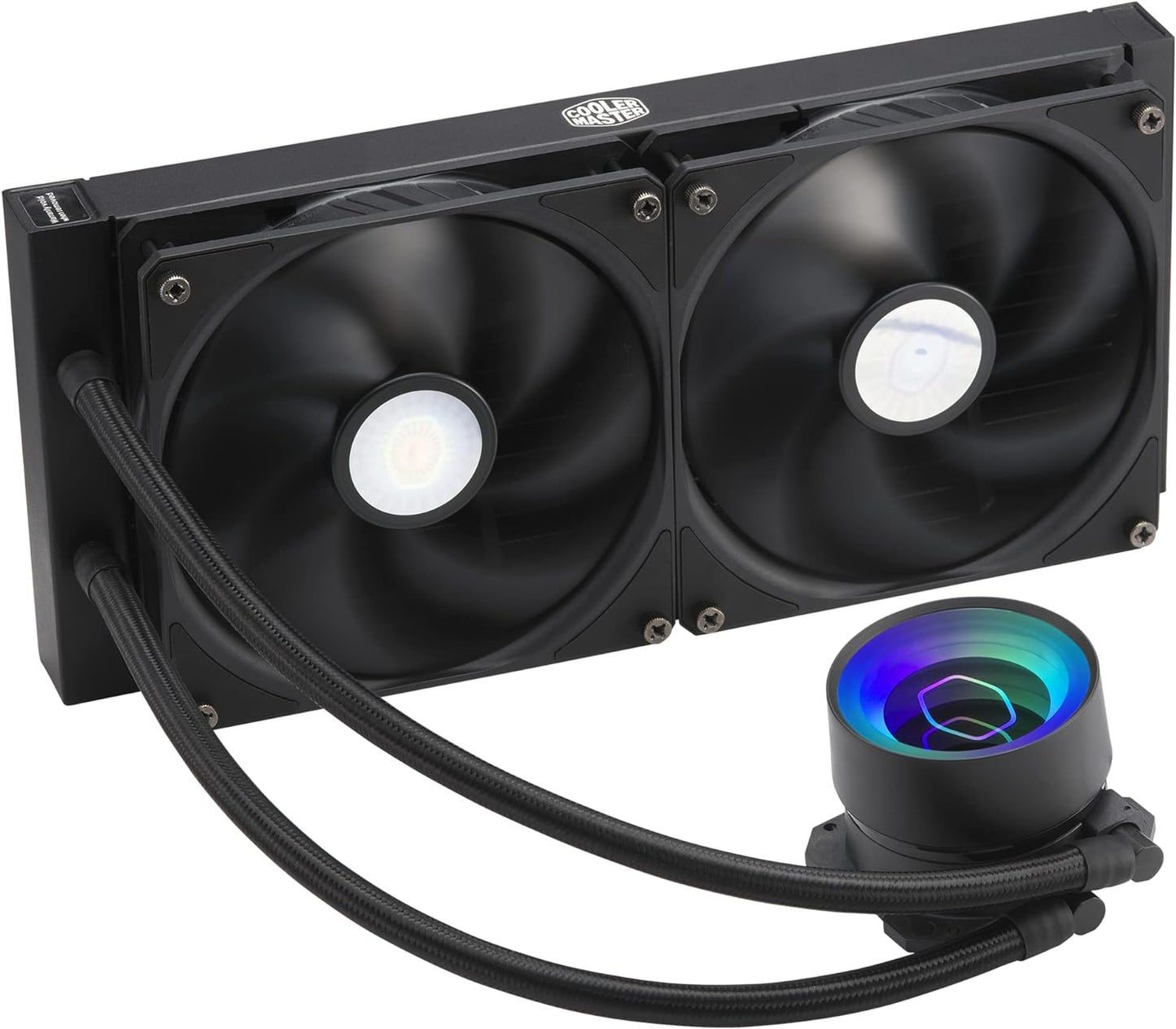 Cooler Master Masterliquid ml280 Mirror ArGB Close-Loop Aio Cpu Liquid Cooler, Mirror ArGB Pump, 280 Radiator, Dual Sickleflow 140mm, 3Rd Gen Dual Chamber Pump For Amd Ryzen/Intel Lga1700*/1200/115X