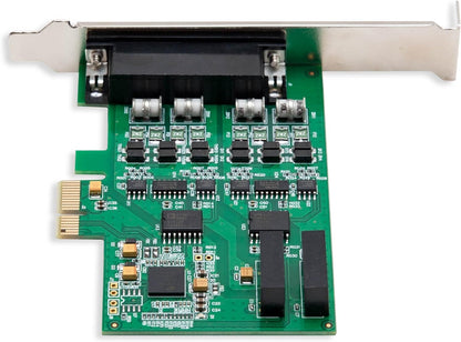 I/O Crest 2 Port Serial COM DB9 RS-232 and 1 Port DB25 Printer Lpt1 Port PCI-E 1.0 X1 Card WCH382 Chipset