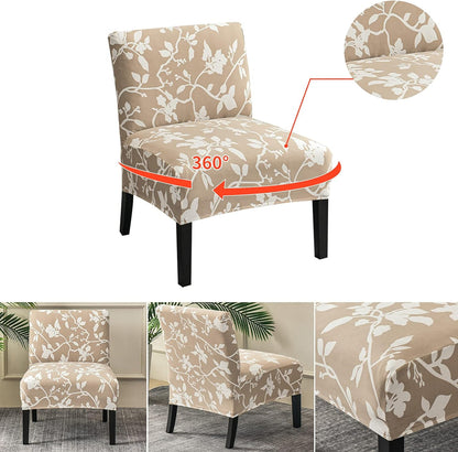 Eco-Ancheng Armless Chair Slipcover Washable Armless Chair Covers Removable Slipcover for Armless Chair Non-Slip Sofa Couch Covers Furniture Protector for Dining Living Room Armless Accent Chair