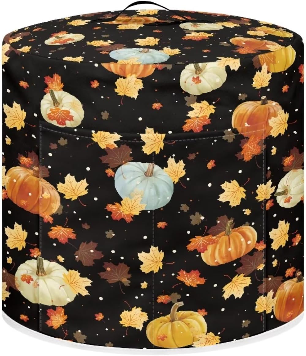 Tutolipy Floral Print Air Fryer Cover Dust Cover for,Kitchen Appliance Dust Cover with Pocket and Top Handle,Stylish Home Decor