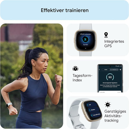 Fitbit Sense 2 Health and Fitness Smartwatch with built-in GPS, advanced health features, up to 6 days battery life - compatible with Android™ and iOS. - Shadow Grey/Graphite Aluminium