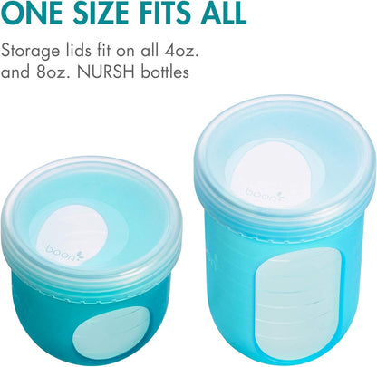 Boon NURSH Silicone Sippy Cup Lid, 6 Months and up (Pack of 3), 1L