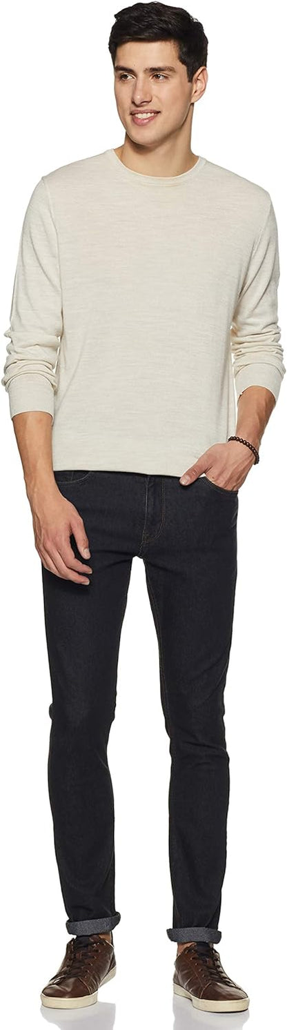 DIVERSE Men's Skinny Fit Jeans (DCMDT03KC24L33-508D_Black_28W x 33L)