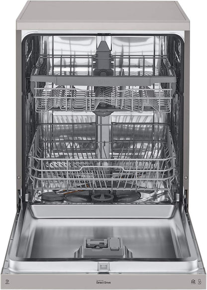 Lg 8 Programs 14 Place Settings Free Standing Dishwasher, Platinum Silver - Dfb512Fp,"Min 1 year manufacturer warranty"