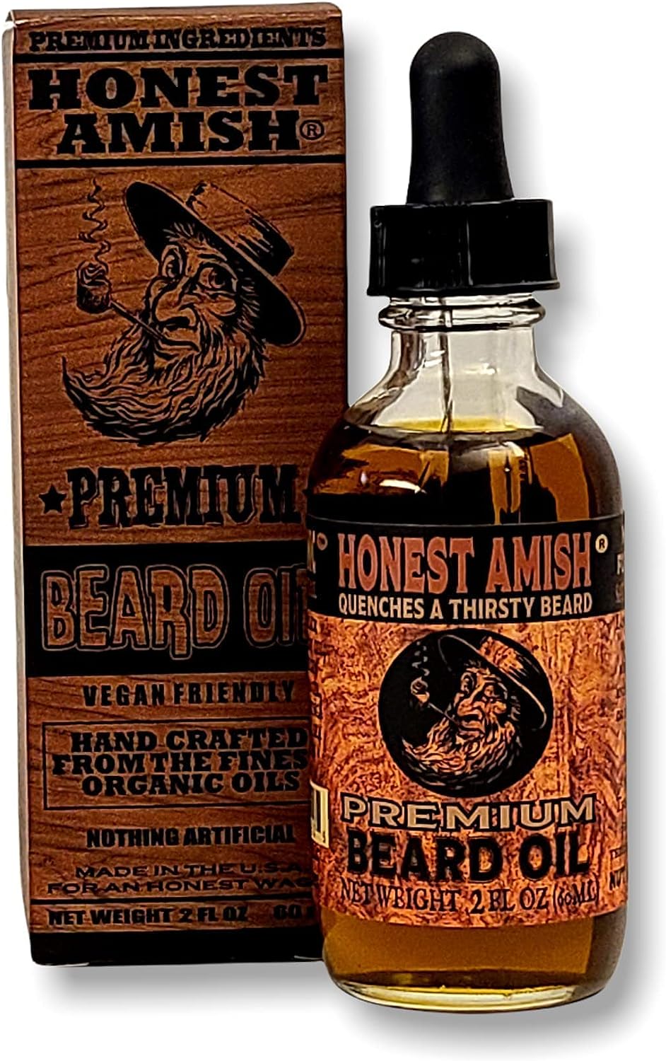 Honest Amish - Premium Beard Oil - 2 Ounce