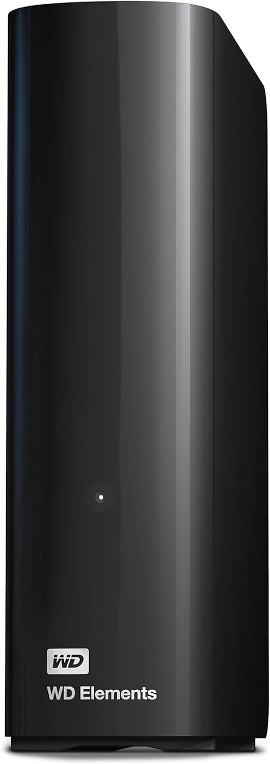 Western Digital WD 18TB Elements Desktop Hard Drive HDD, USB 3.0, Compatible with PC, Mac, PS4 & Xbox WDBWLG0180HBK EESN, Black