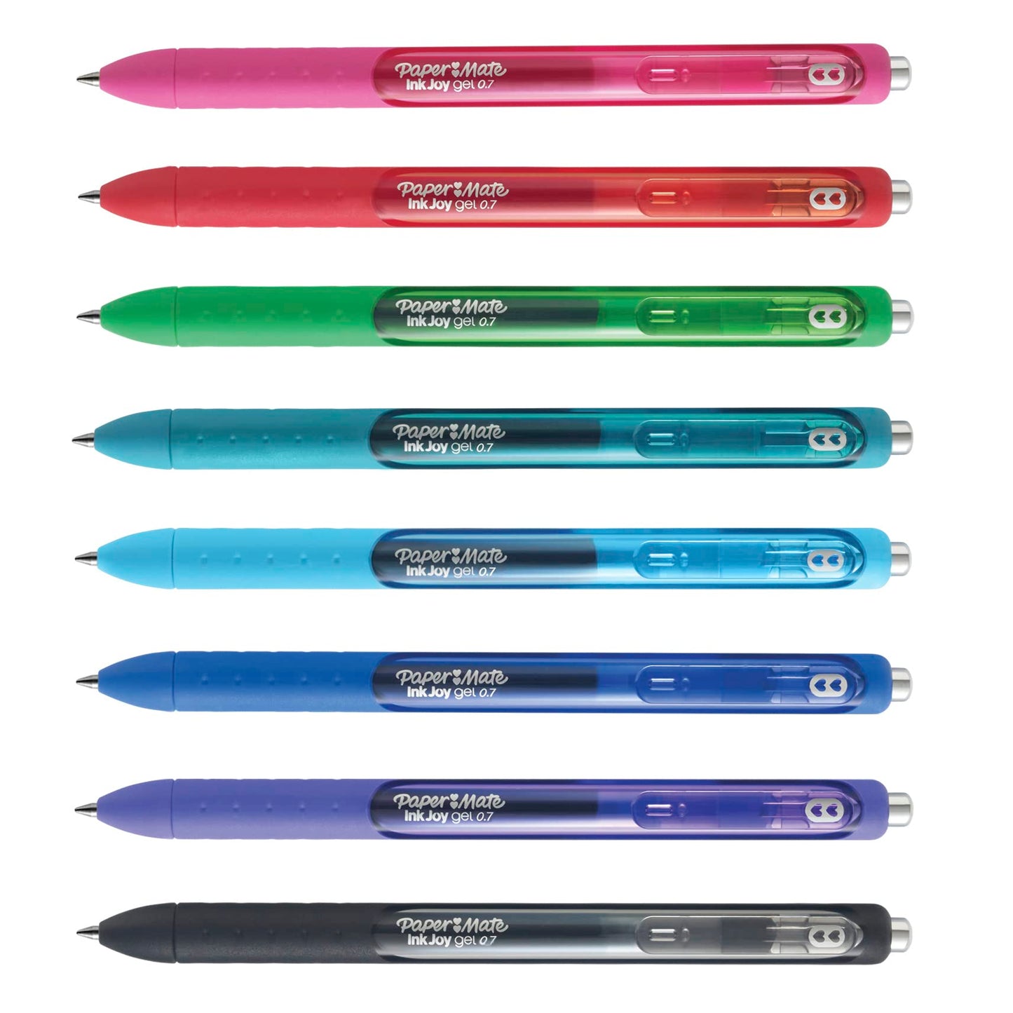 Paper Mate Inkjoy Gel Retractable Pen, 0.7Mm, Ink, Pack Of 14, Assorted (1951636)