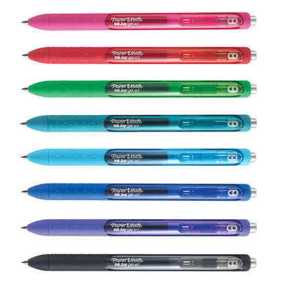 Paper Mate Inkjoy Gel Retractable Pen, 0.7Mm, Ink, Pack Of 14, Assorted (1951636)