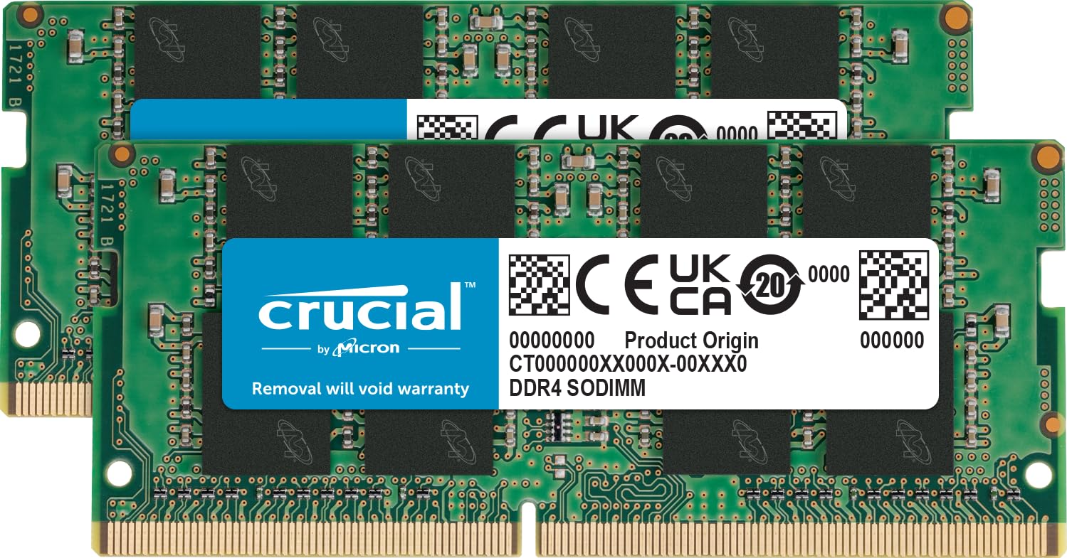 Crucial 16GB Single DDR4 2400 MT/s (PC4-19200) DR x8 SODIMM 260-Pin Memory - CT16G4SFD824A - CaveHubs