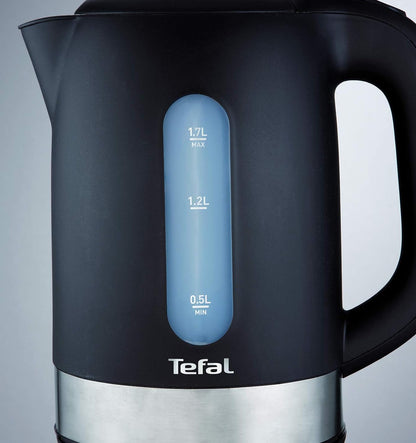 Tefal Kettle 1.7 litre, 2400 watts, with removable anti-scale filter,Black K0330827