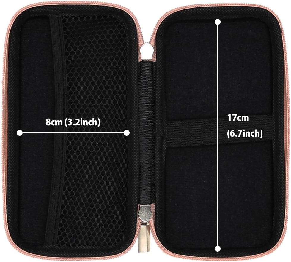 iMangoo Shockproof Carrying Case Hard Protective EVA Case Impact Resistant Travel 12000mAh Bank Pouch Bag USB Cable Organizer Earbuds Sleeve Pocket Accessory Smooth Coating Zipper Wallet Black