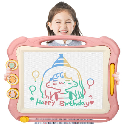 LZZAPJ Magnetic Drawing Board Toy for Kids, Large Doodle Board Writing Painting Sketch Pad, Birthday Present for Child, Blue