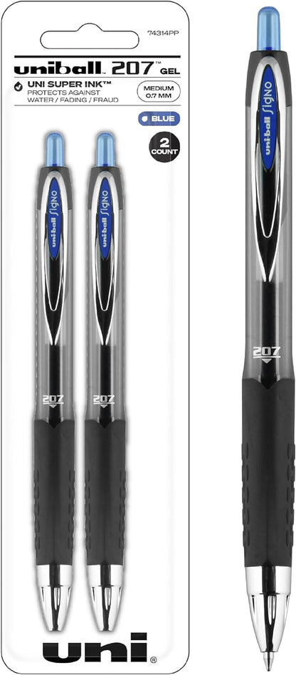 Uniball Signo 207 Gel Pen 12 Pack, 0.5mm Micro Black Pens, Gel Ink Pens | Office Supplies Sold by Uniball are Pens, Ballpoint Pen, Colored Pens, Gel Pens, Fine Point, Smooth Writing Pens