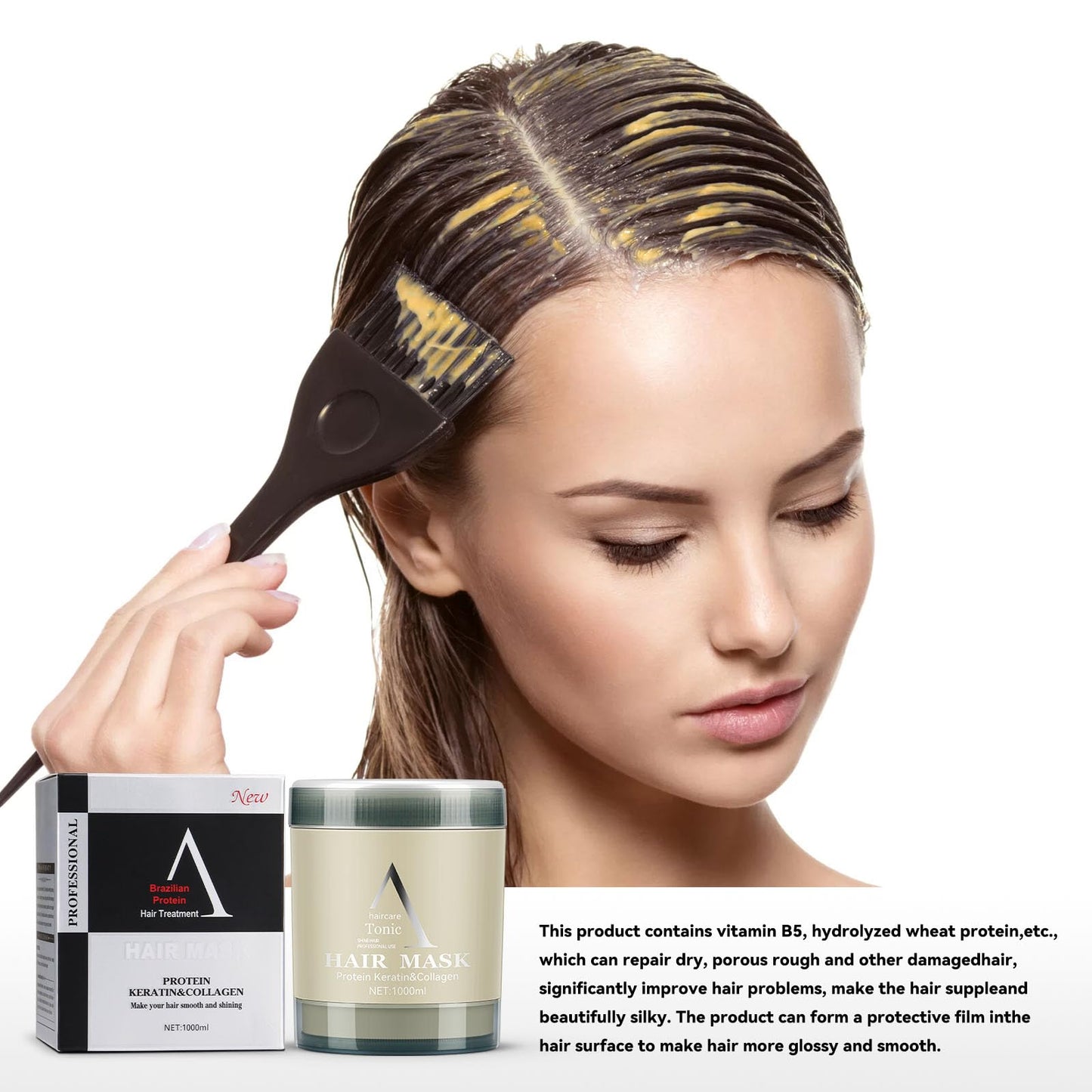 A keratin Mask Hair Mask with BOTOX Keratin and Collagen Protein 1000ML