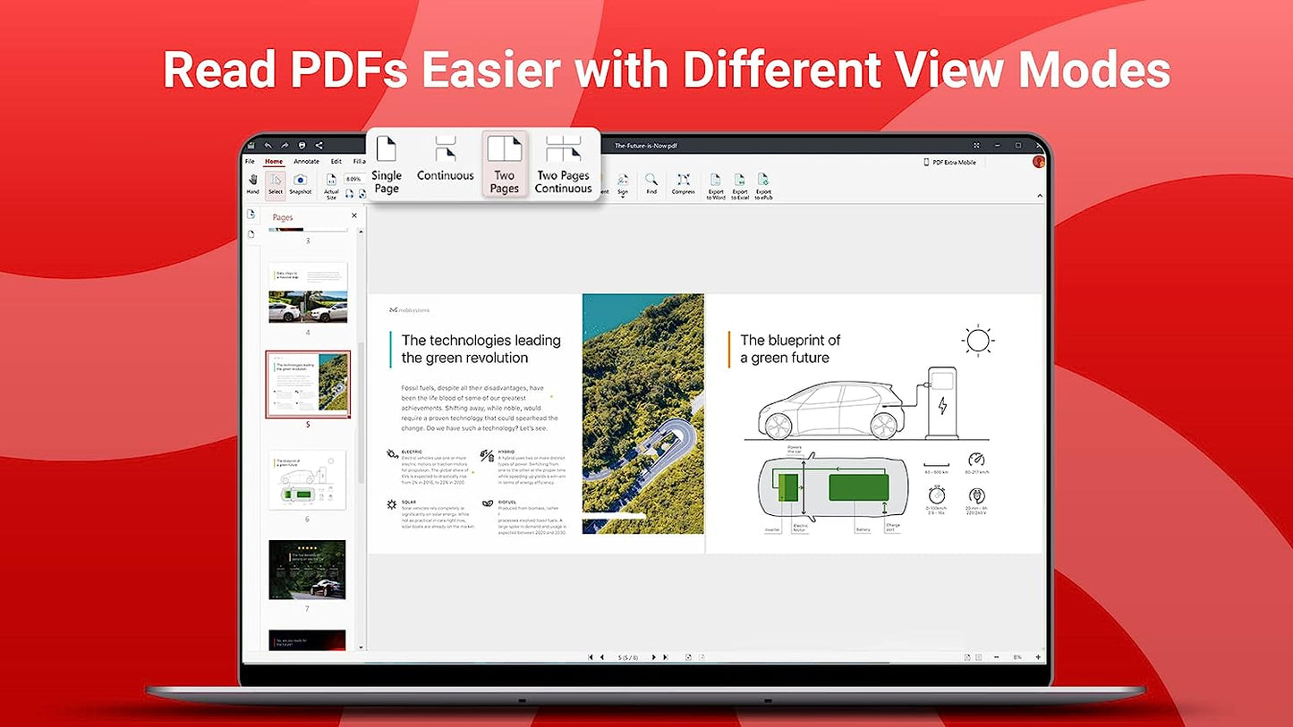 PDF Extra 2023 - Professional PDF Editor – Edit, Protect, Annotate, Convert, Fill & Sign PDFs - 1 Windows PC / 1 User / Lifetime License