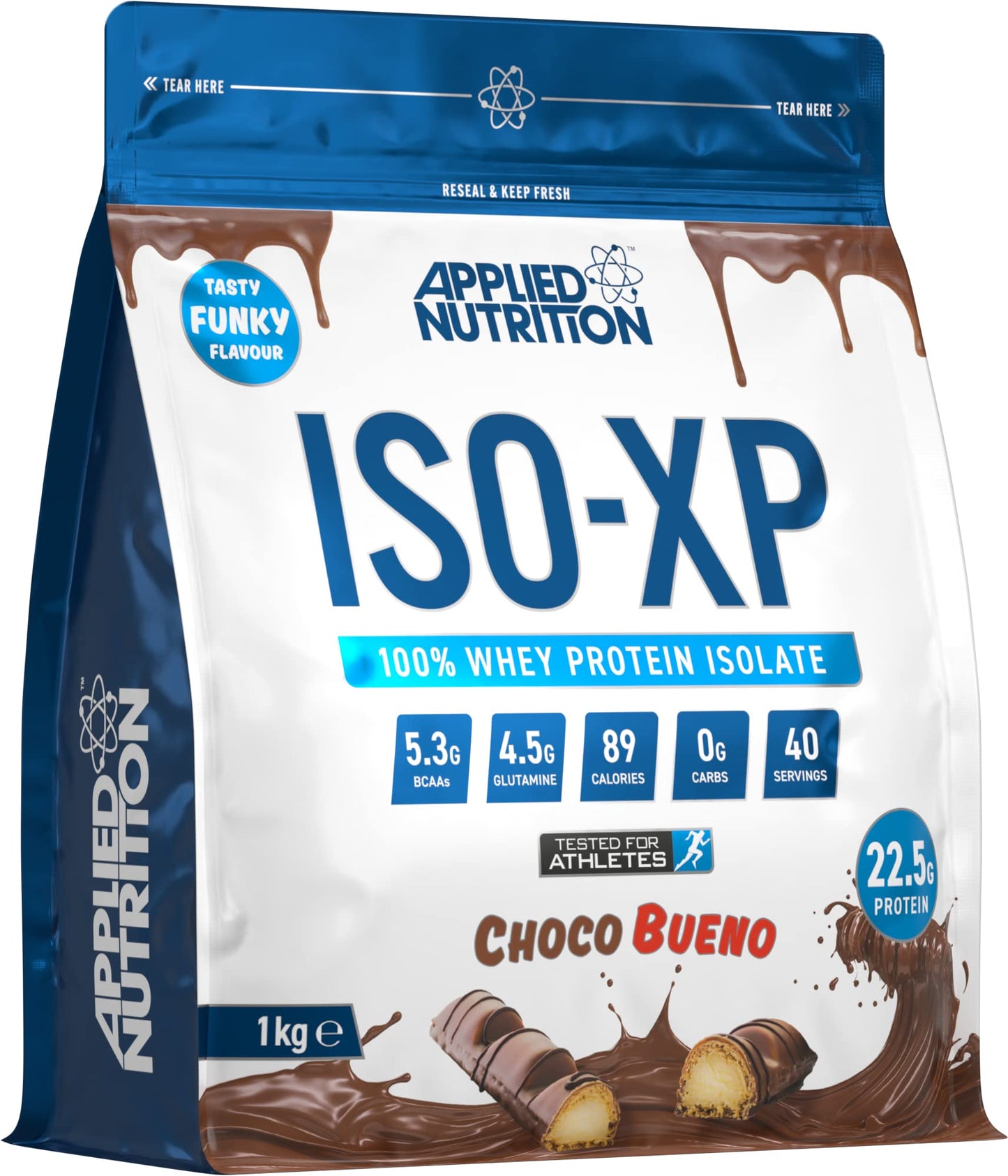 Applied Nutrition ISO XP Whey Isolate - Whey Protein Isolate Powder, ISO-XP Funky Yummy Flavours (1kg - 40 Servings) (Chocolate Bueno)