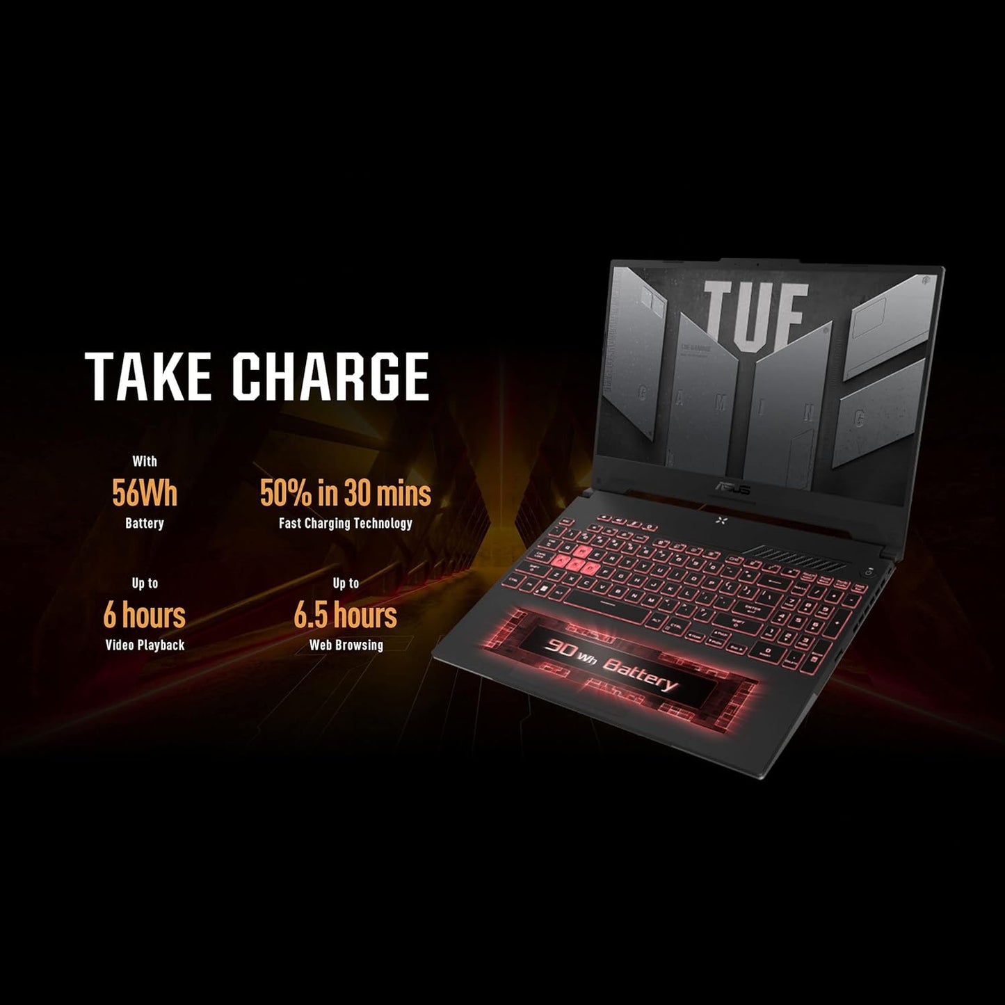 AsUS Tuf Dash A15 Gaming Fa507Rc-Hn018W (Jaeger Gray) Laptop, R7-6800H 16Gb 512Gb Ssd, Nv Rtx3050, Win11 Home, 15.6" Fhd 1920X1080 16:9 144Hz, Hd Webcam, Backlit-Rgb-Eng-Arb-Kb (Upgraded) - CaveHubs