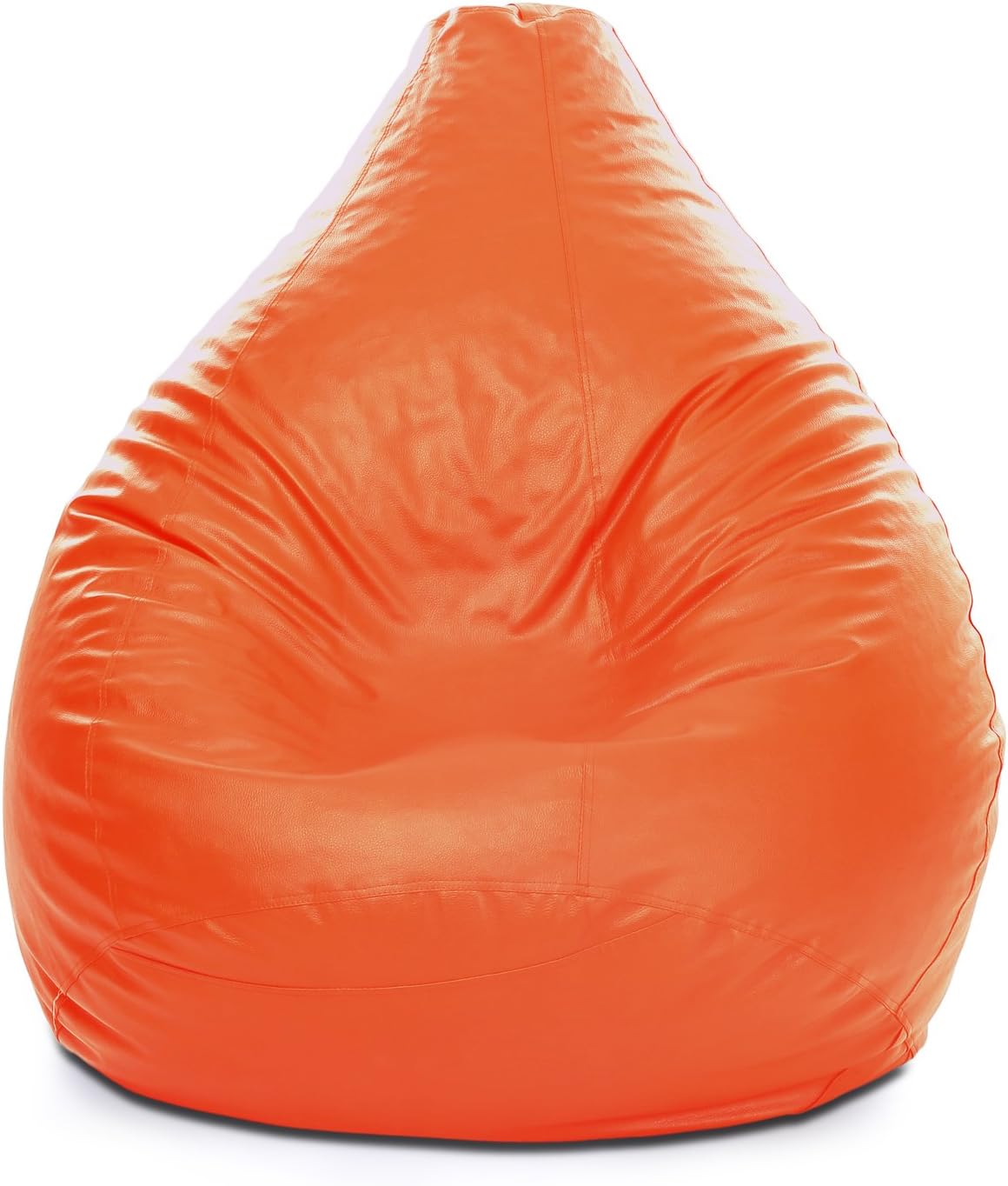 Luxe Decora PVC Bean Bag with Filling (X-Large, Beige)