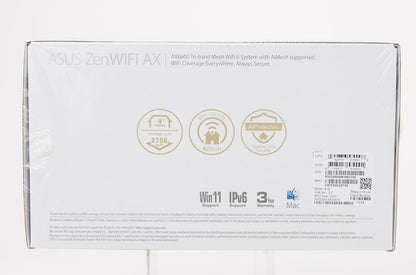 ASUS ZenWiFi XT9 AX7800 Tri-Band WiFi 6 Mesh WiFi System, 802.11ax, up to 5700 sq ft & 6+ rooms, AiMesh, Lifetime Free Internet Security, Parental Controls, Easy Setup, 2.5G WAN port