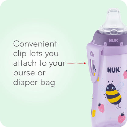 NUK Active Sippy Cup, 10 oz, 2 Pack, 12+ Months, Timeless Collection, Amazon Exclusive