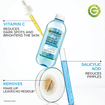 Garnier Skin Active Micellar Cleansing Water Classic Makeup Remover, 400ml + Micellar Cleansing Water In Oil 100 ml