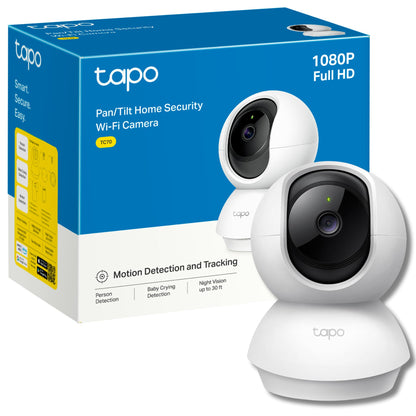 TP-Link Tapo Outdoor Security Camera/CCTV, Weatherproof, No Hub Required, Works with Alexa&Google Home, 3MP High Definition, Built-in Siren with Night Vision, 2-way Audio, SD Storage(Tapo C310)