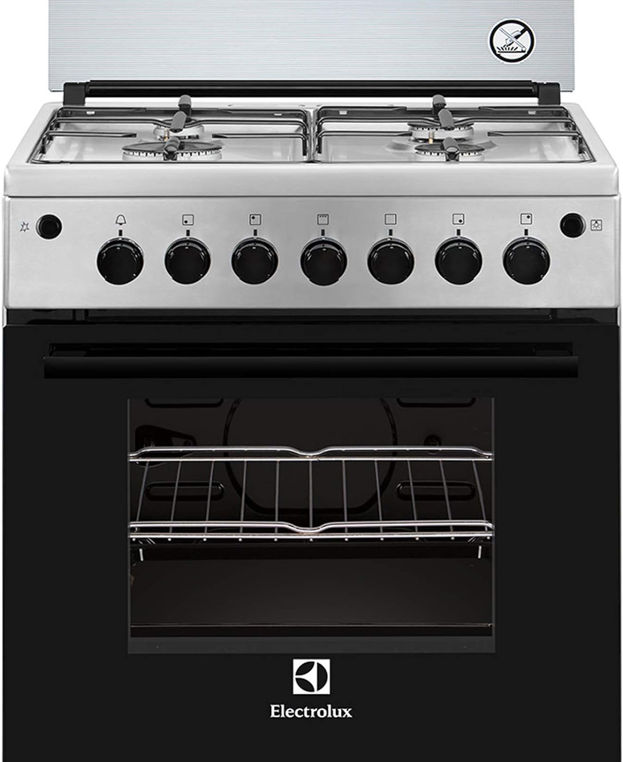 Electrolux 60X60 cm Gas Cooker, Ekg611A1Ox"Min 1 year manufacturer warranty"