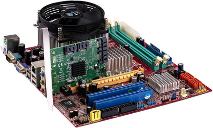 I/O Crest 4 Port SATA III PCI-e 2.0 x1 Controller Card Marvell 9215 Non-Raid with Low Profile Bracket SI-PEX40064