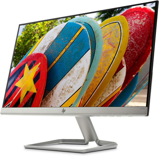 HP 22FW Display Monitor LED, 21.5 Inches, IPS,FHD, 1 HDMI,1 VGA, AMD FREEYSNC, White - CaveHubs