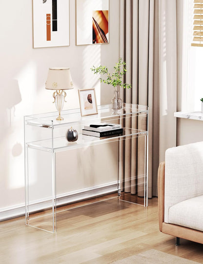 solaround Acrylic Console Table, 100 x 30 x 80 cm, Clear