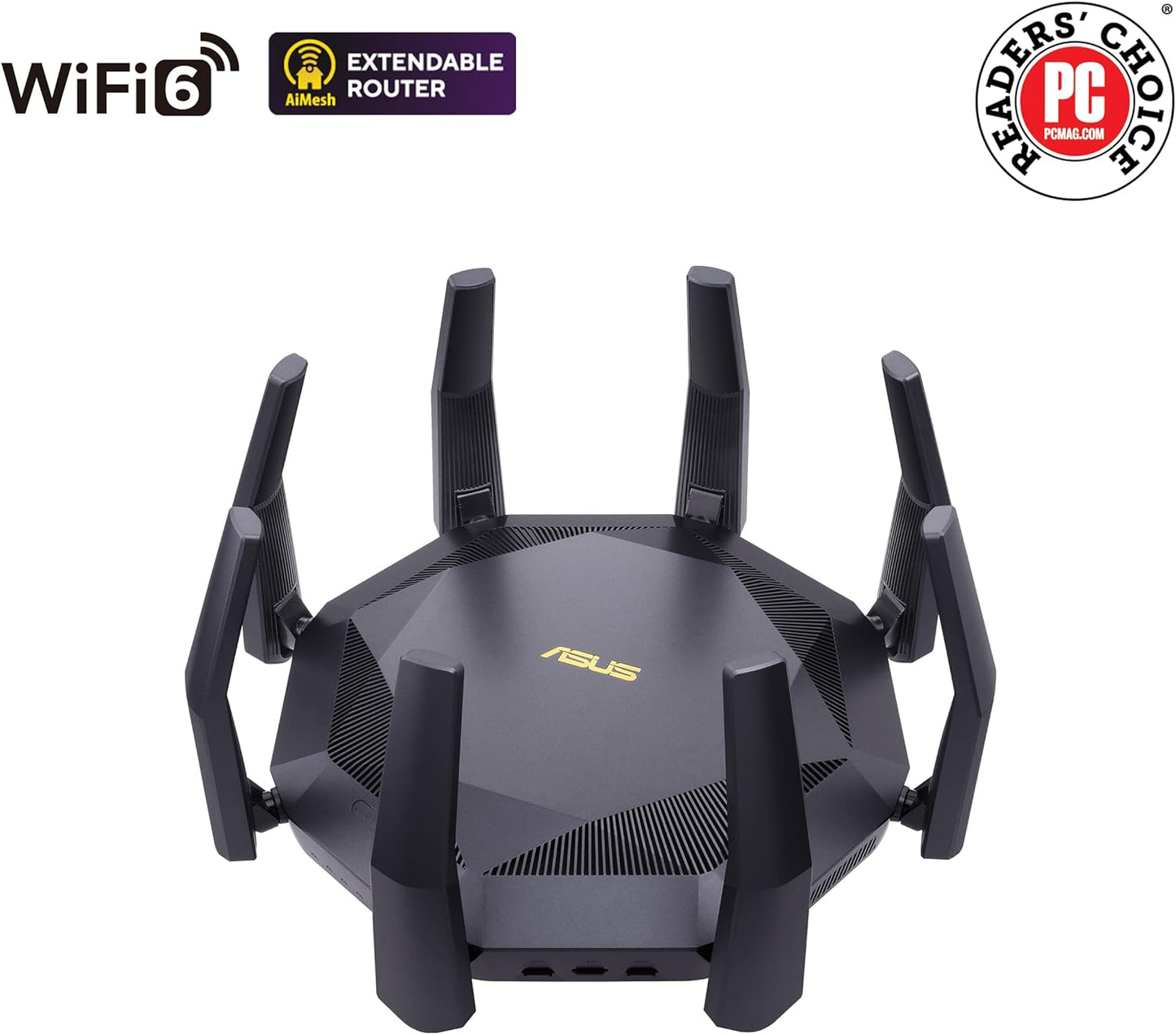 ASUS RT-AX86U (AX5700) WiFi 6 Gaming Router- Dual Band Gigabit Wireless Internet Router, NVIDIA GeForce NOW, 2.5G Port, Gaming & Streaming, AiMesh Compatible, 4G 5G Router Replacement