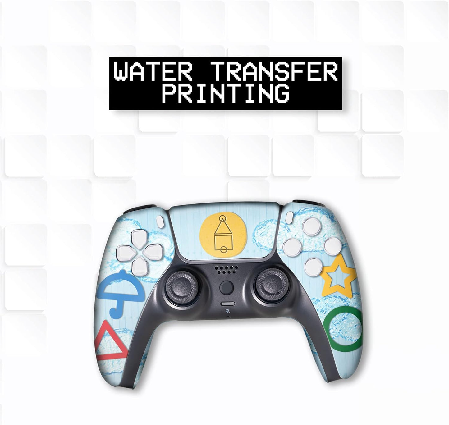 BCB Controller Customised for PS5 Controller Wireless. Original Playstation 5 Controller Compatible with Custom PS5 Remote Control Console. Customized with Permanent Hydro-dip Printing (Not a Skin)