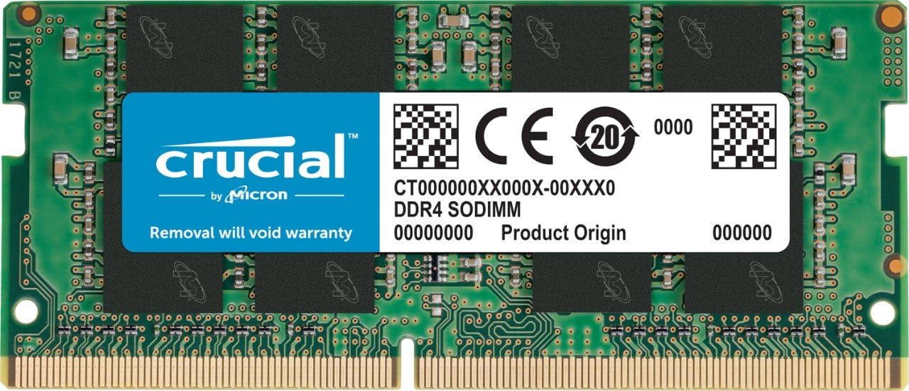 Crucial 16GB Single DDR4 2400 MT/s (PC4-19200) DR x8 SODIMM 260-Pin Memory - CT16G4SFD824A - CaveHubs